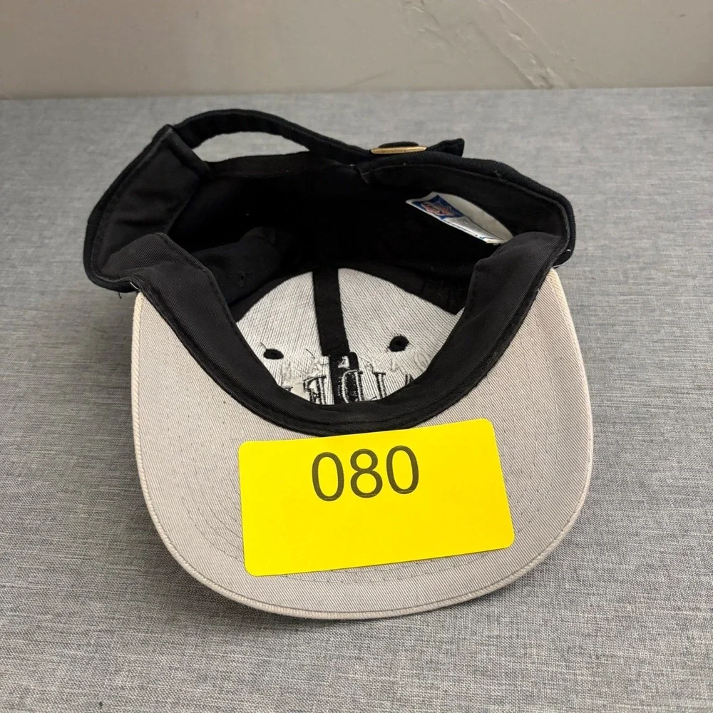 Drew Pearson Hat Oakland Raiders Men OSFA Black Vintage 90s Strapback Cap‎